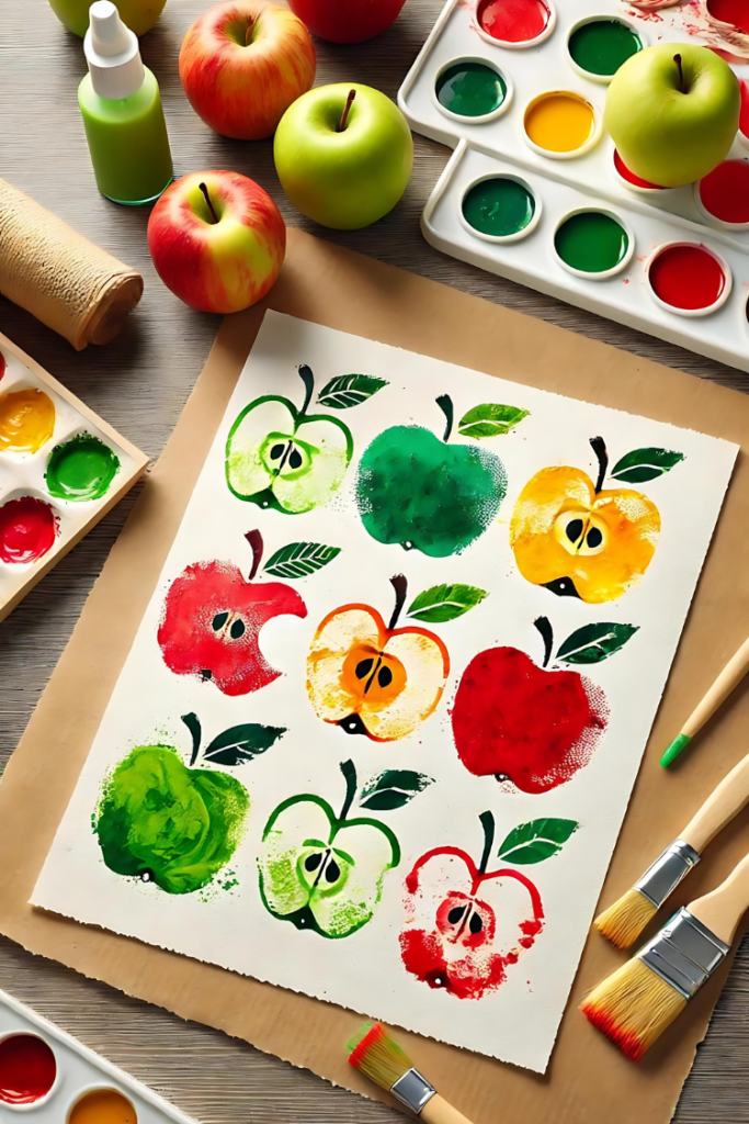 Apple Stamping Art
