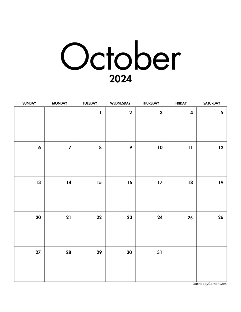 Minimalist calendar