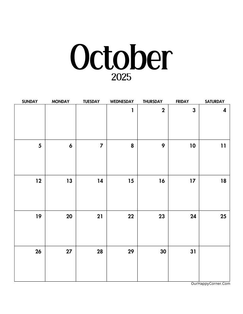 Minimalist calendar