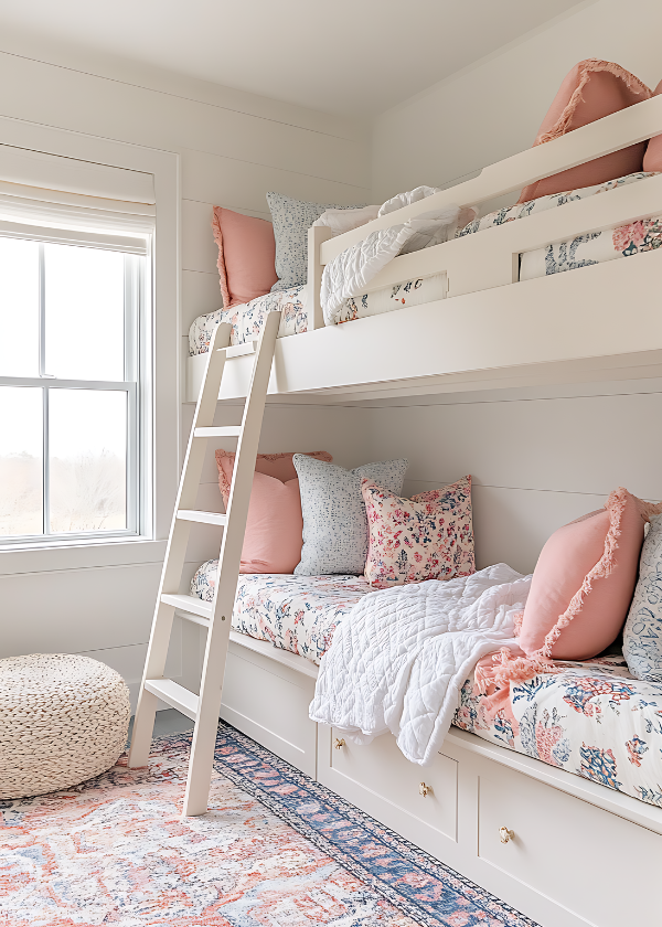 Bunk Beds in tiny bedroom