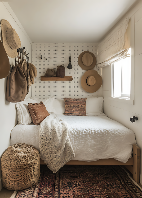 Pegboard Wall to hang items