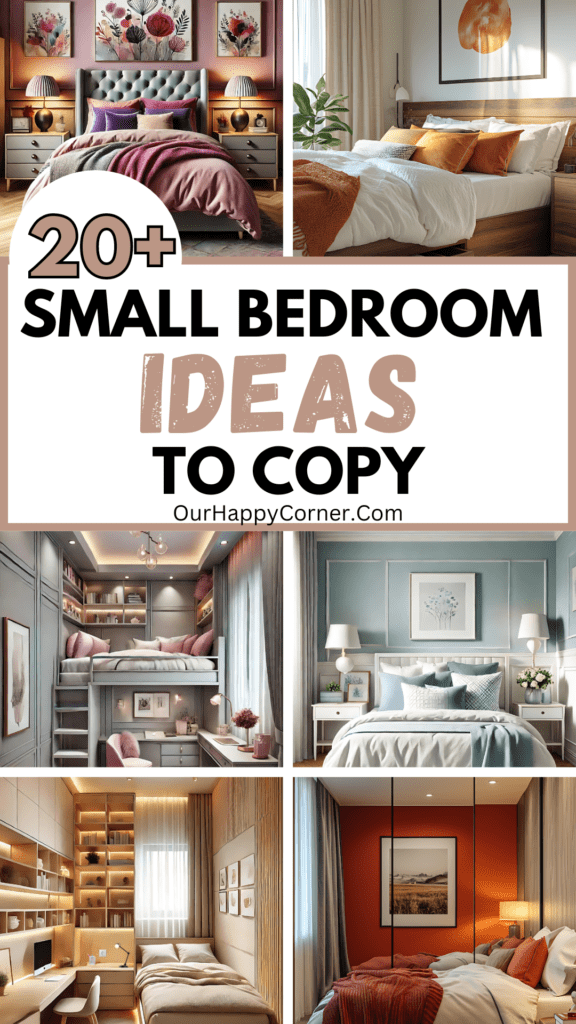 Over 20 small bedroom ideas to copy for your home