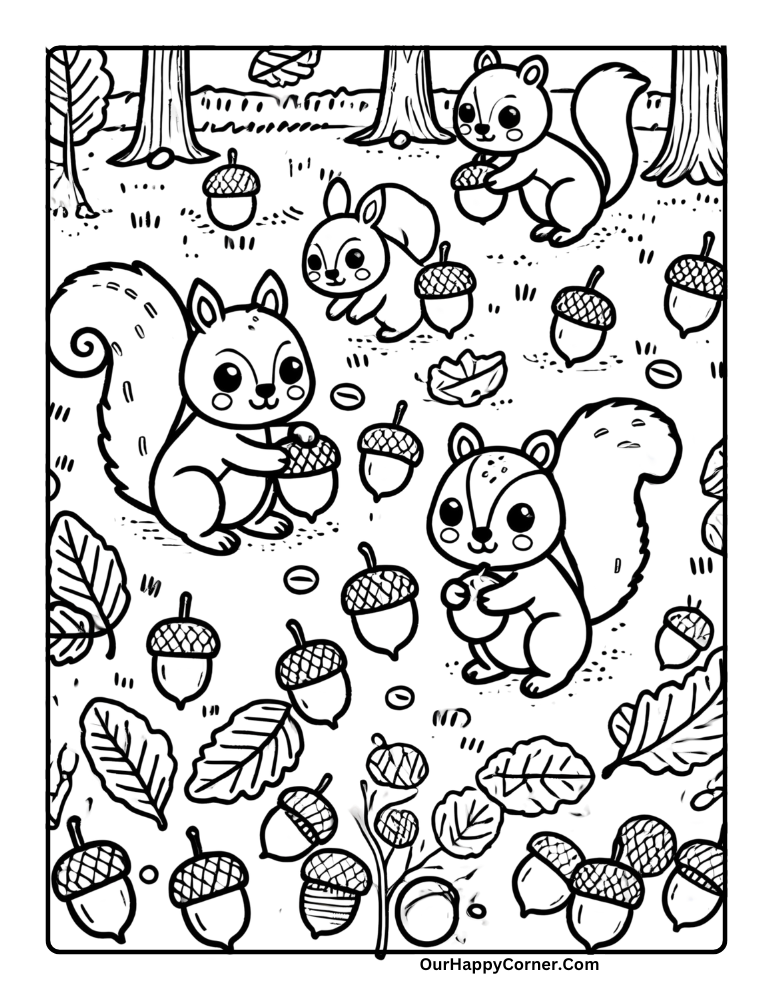 Fall Coloring Pages