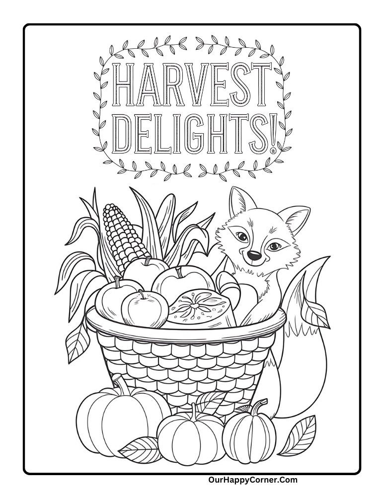 Fall Coloring Pages