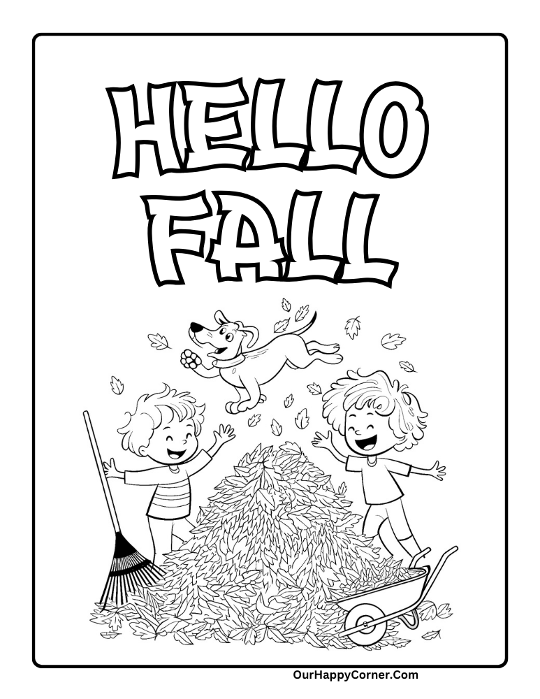 Fall Coloring Pages 