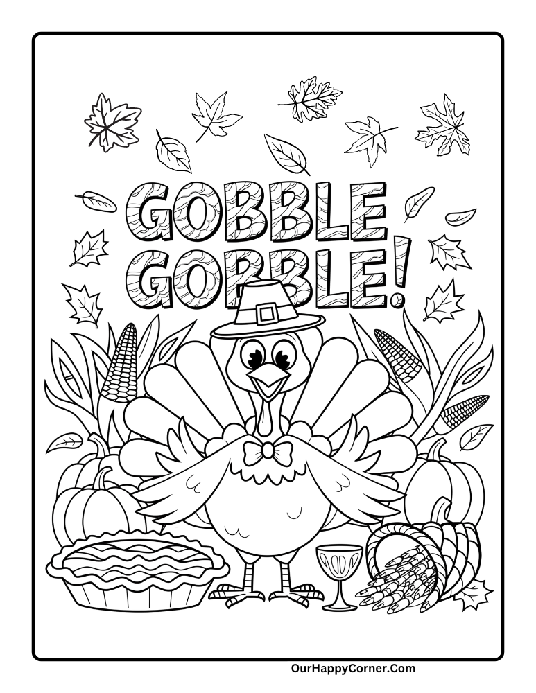 Fall Coloring Pages 