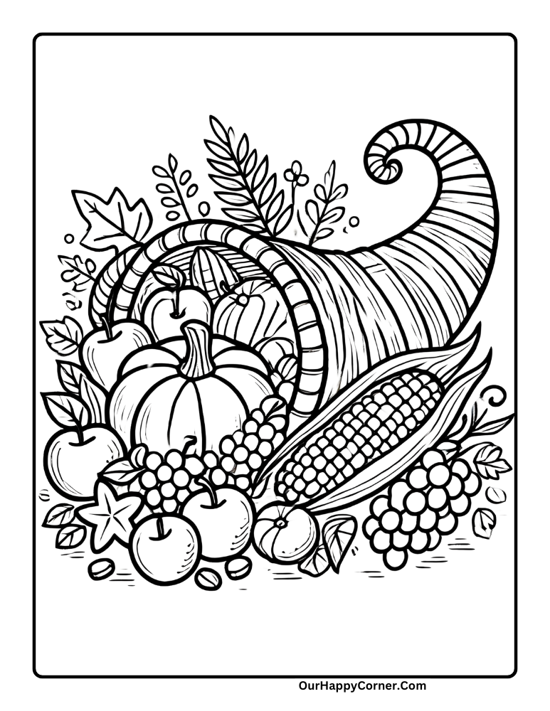 Fall Coloring Pages 