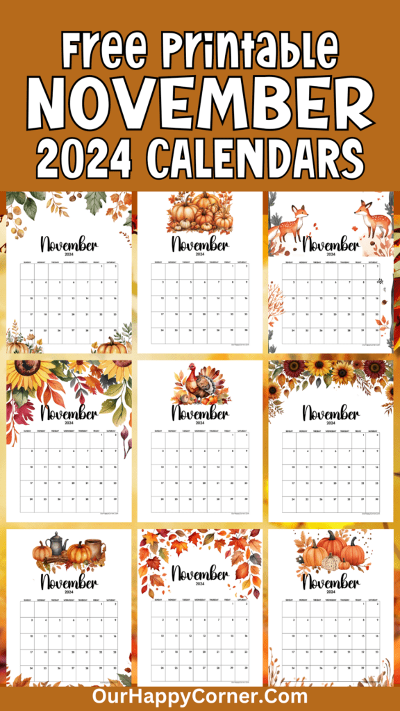 November 2024 Calendars 