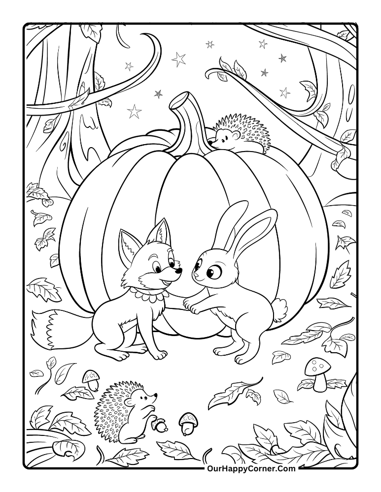 Pumpkin Coloring Pages 