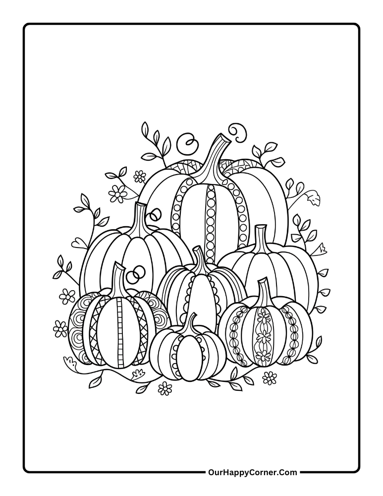 Pumpkin coloring pages