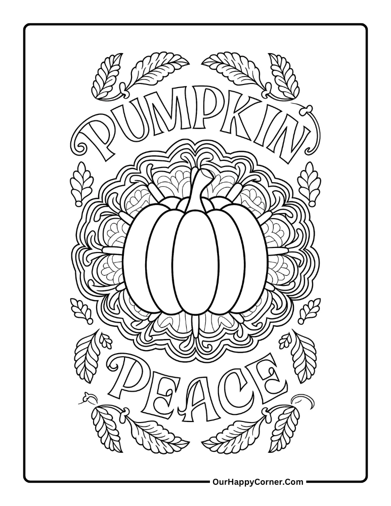 Pumpkin with mandala patterns