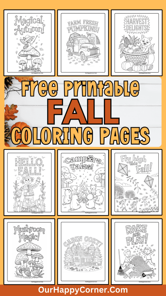 Fall coloring pages