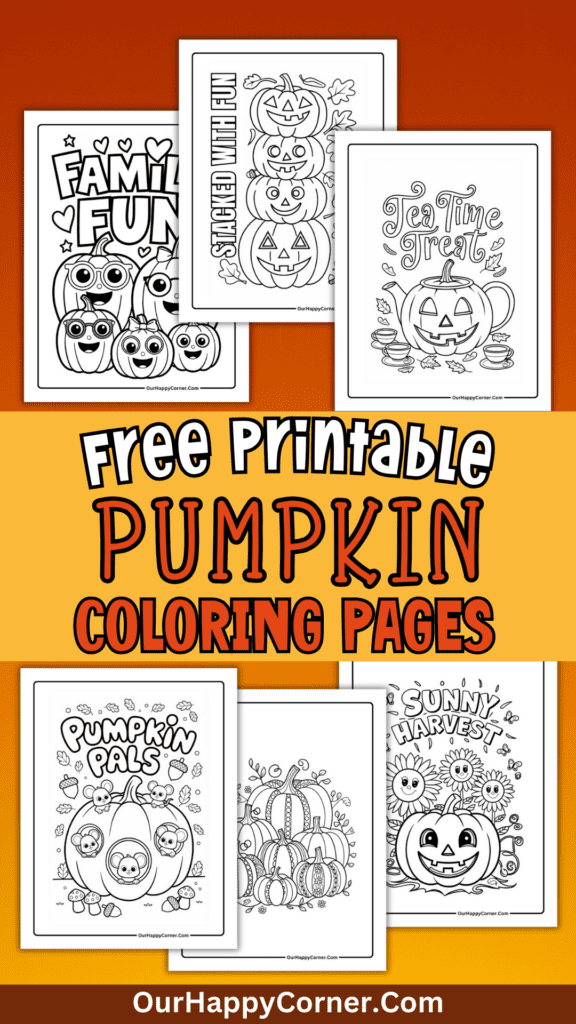 Pumpkin coloring pages free printable 