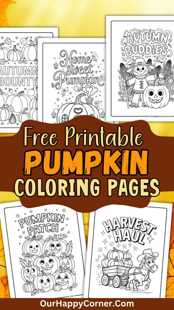 Pumpkin coloring pages free printable