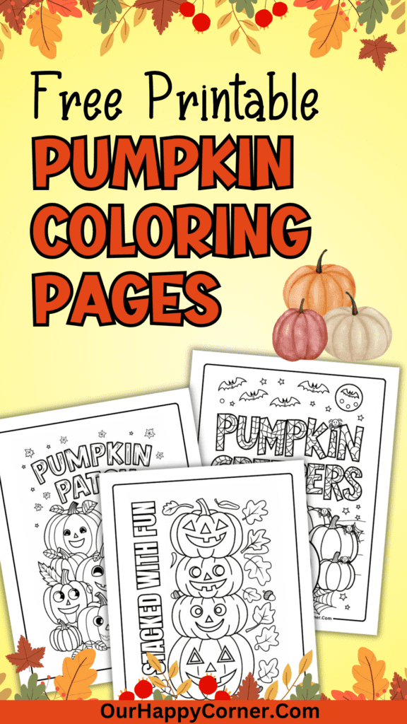 Pumpkin coloring pages free printable