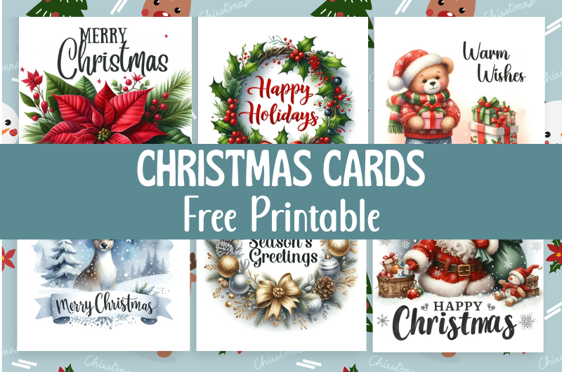 Free Printable Christmas Cards Our Happy Corner Free Printable Christmas Cards Our Happy Corner