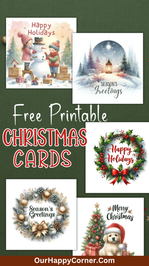 Free printable Christmas cards