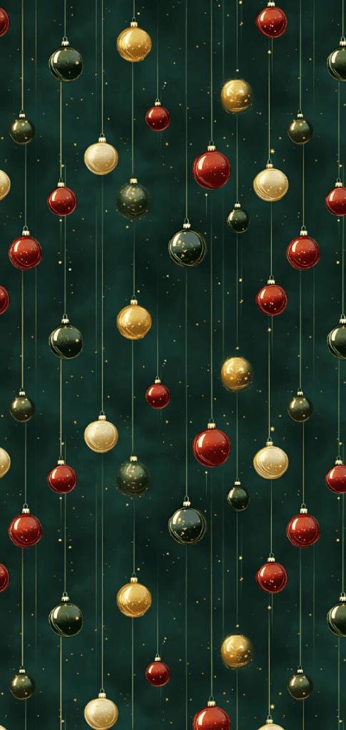 Hanging Christmas ornaments pattern

