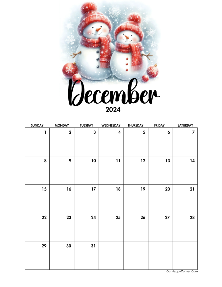 December Calendar 2024