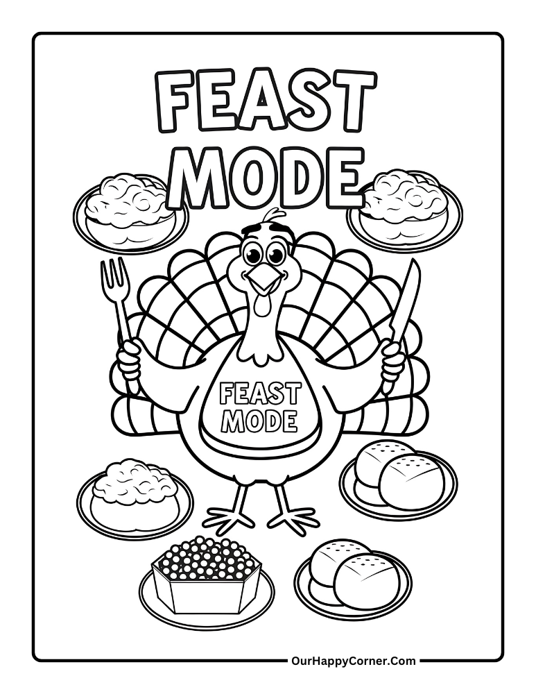 thanksgiving coloring pages