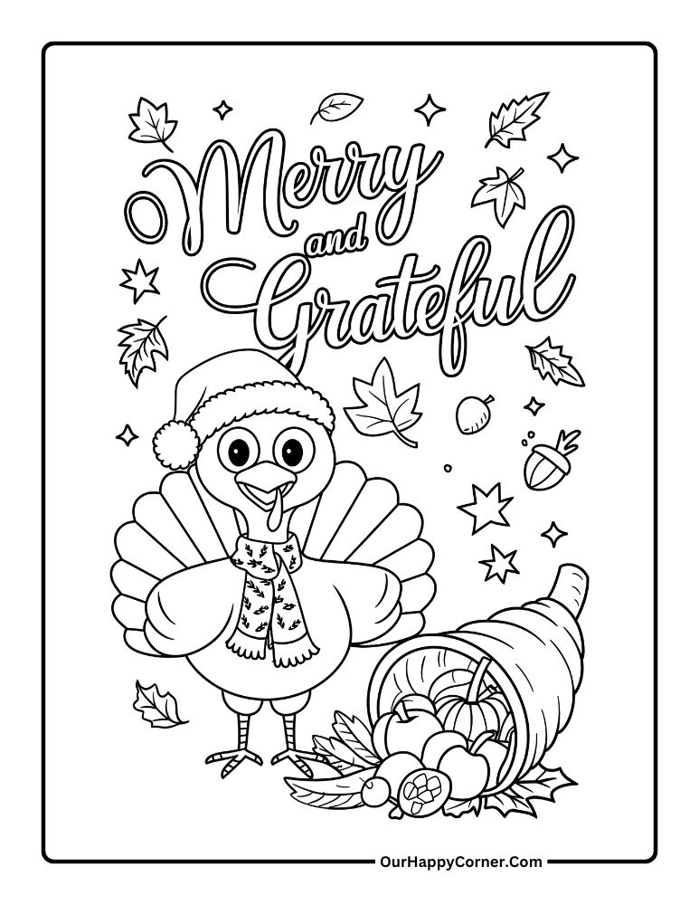 thanksgiving coloring pages 