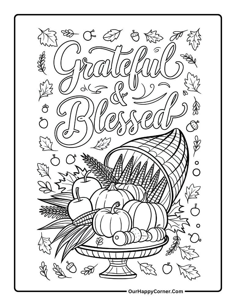 thanksgiving coloring pages 