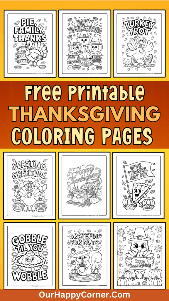 Thanksgiving coloring pages 