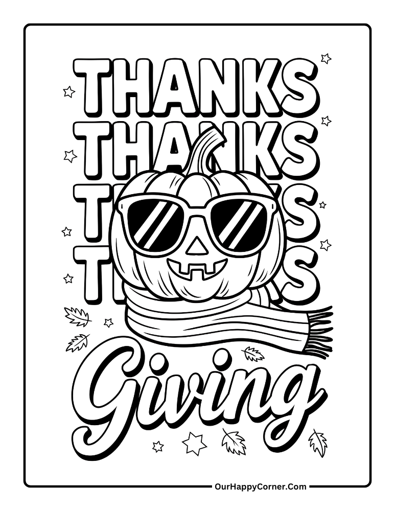 thanksgiving coloring pages