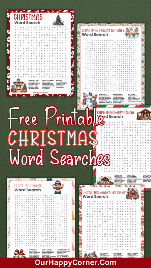 Christmas word search puzzles