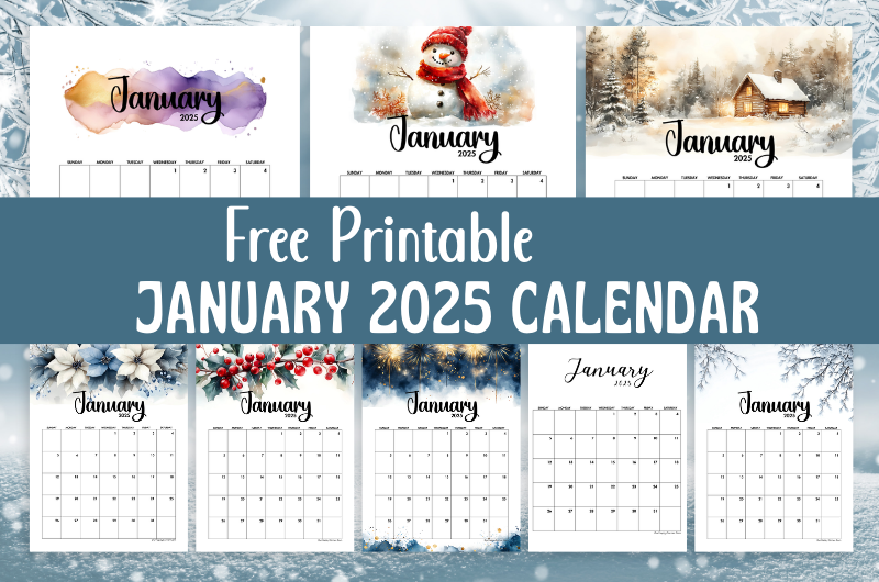 January 2025 calendars