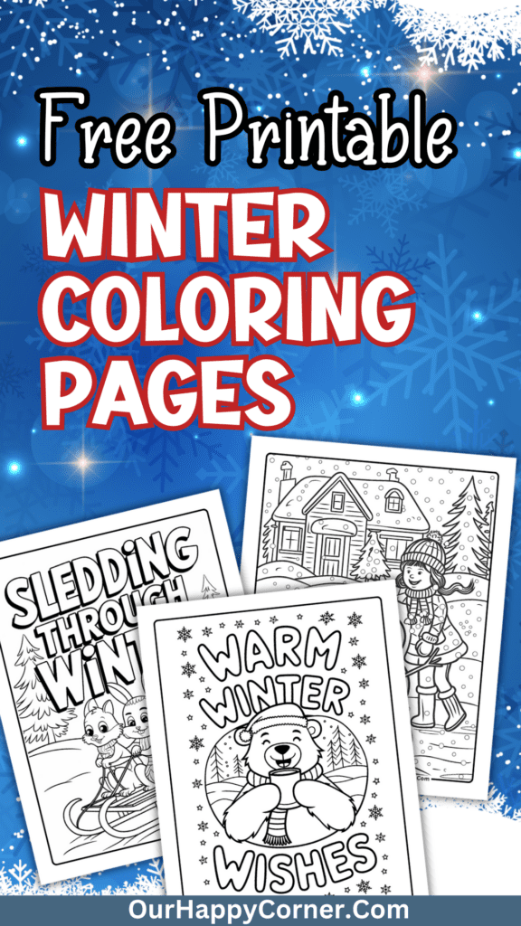 Winter coloring pages printable