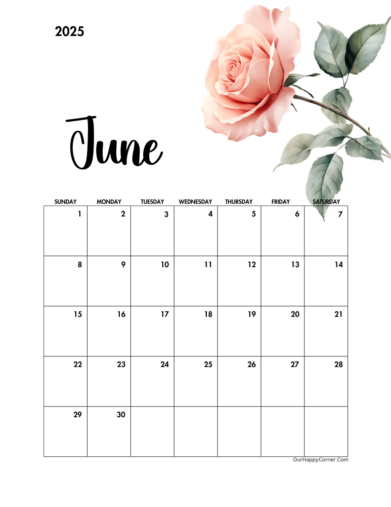 June birth month flower calendar