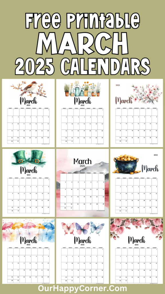 Free Printable March 2025 Calendar