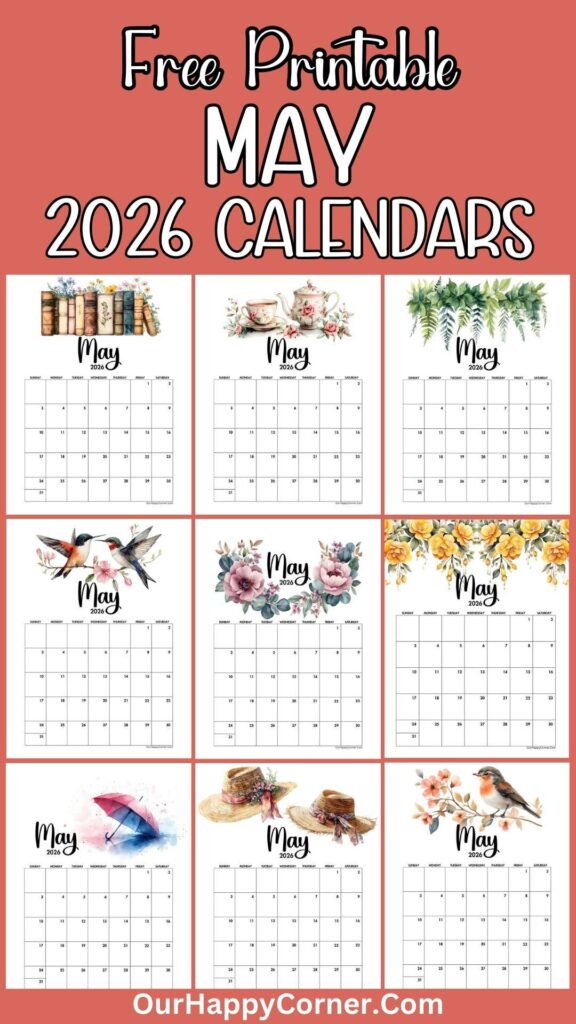 Free Printable May Calendar 2026