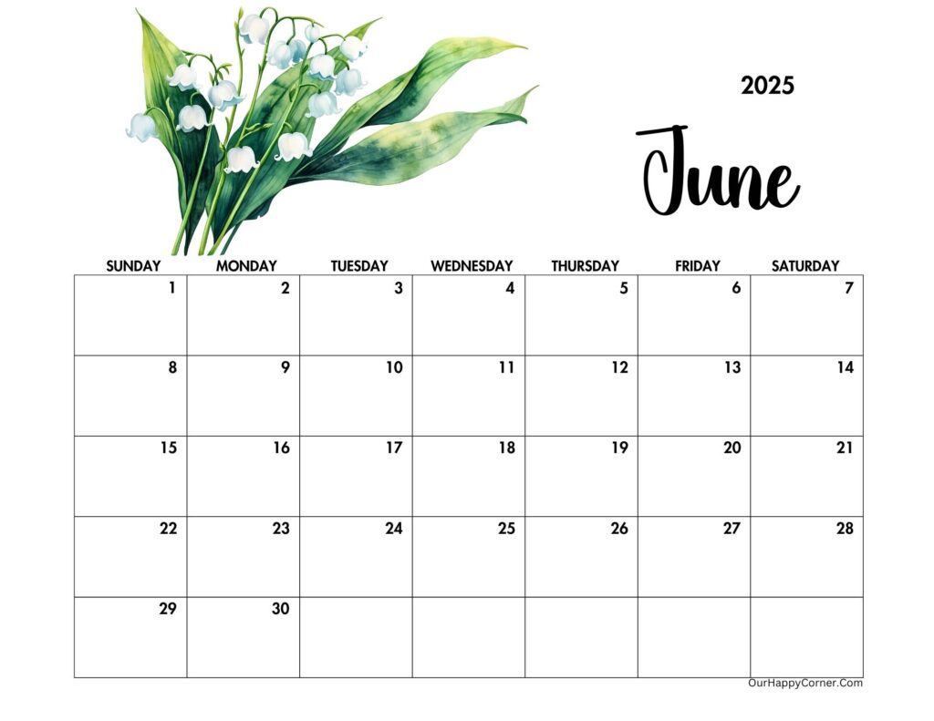 Floral calendar
