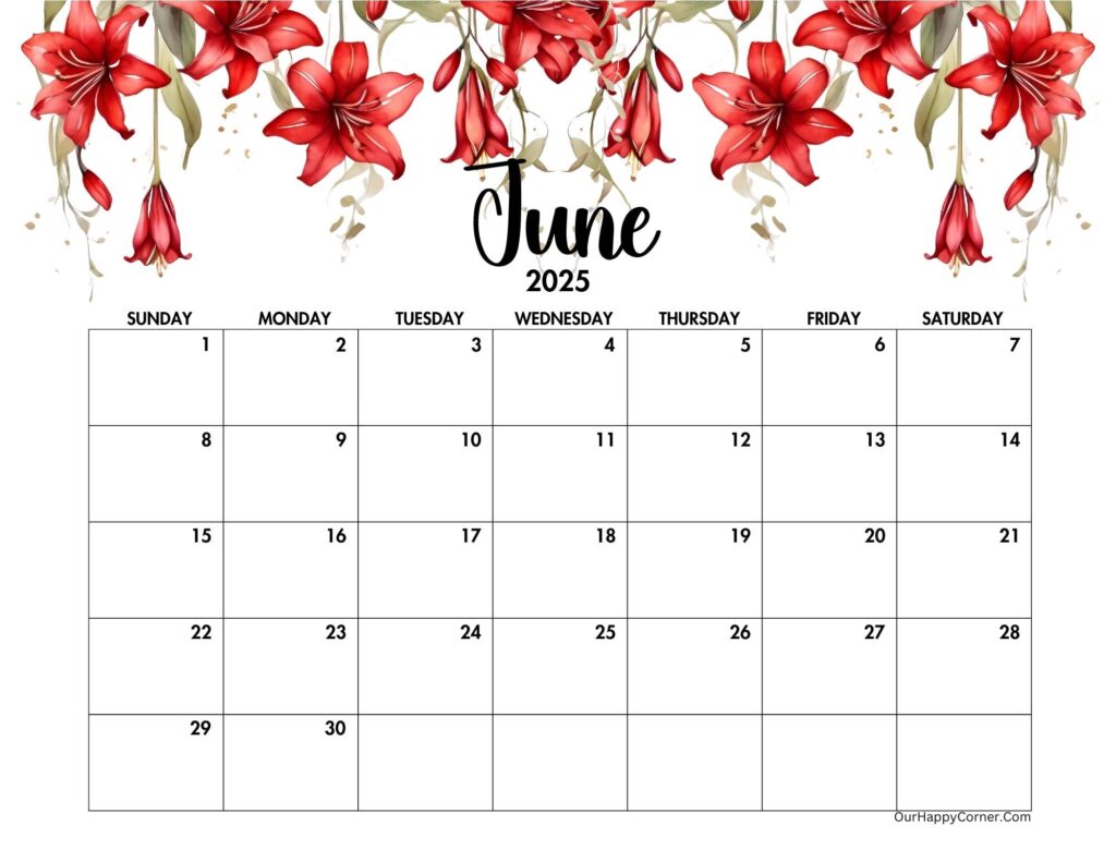 Floral calendar
