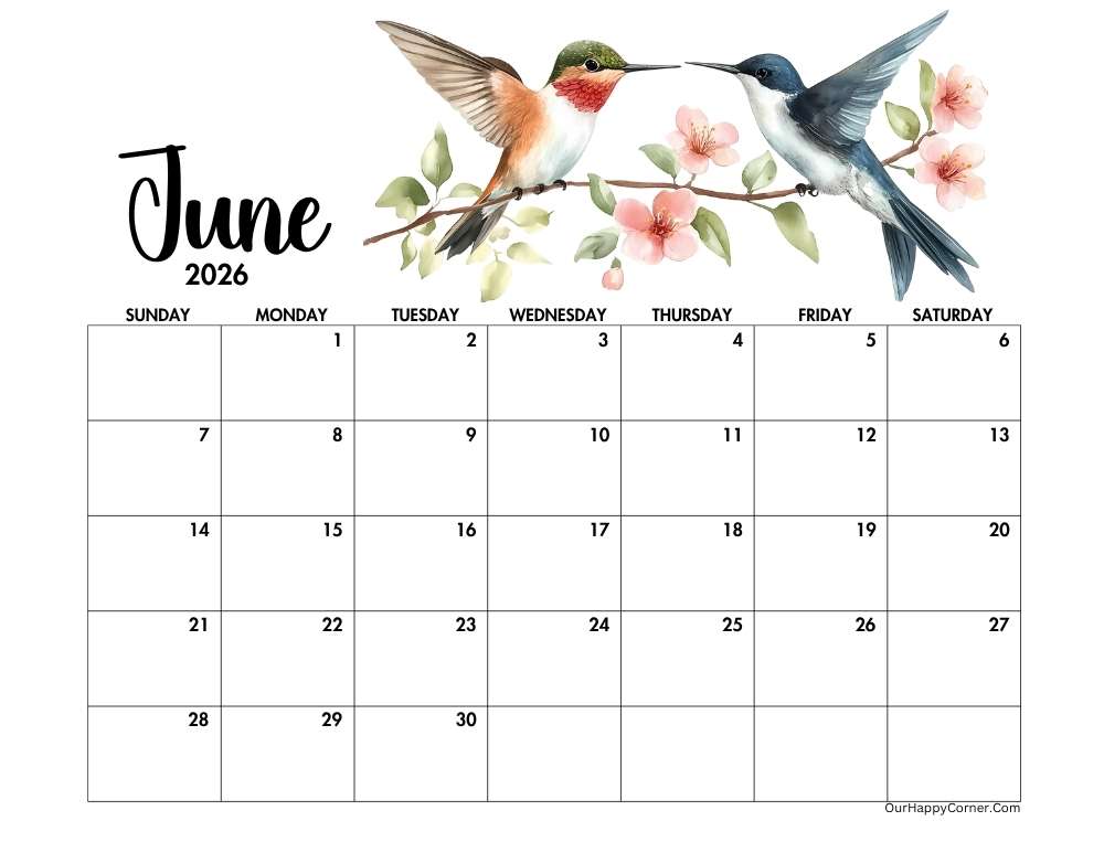 Summer calendar