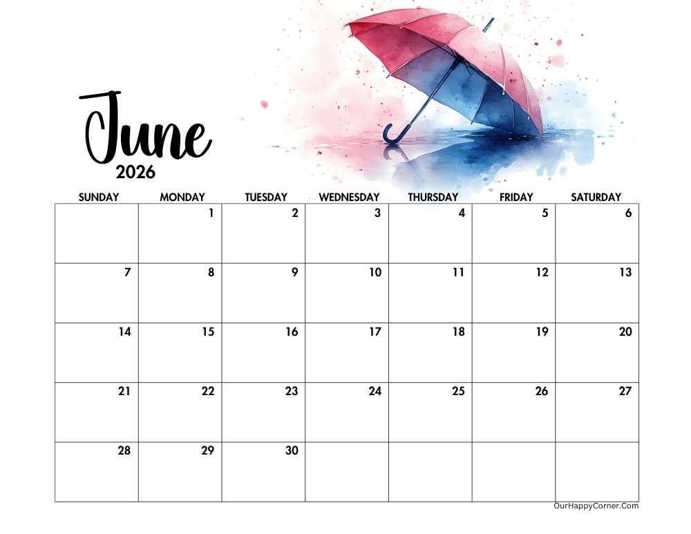 Summer calendar