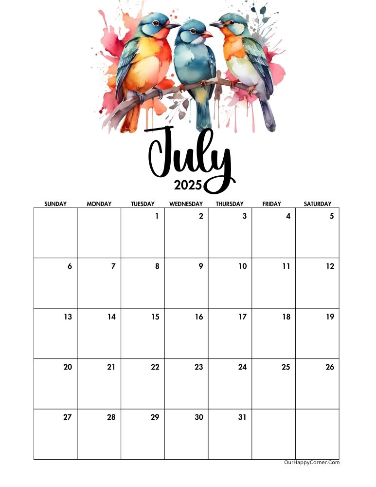 Nature inspired calendar
