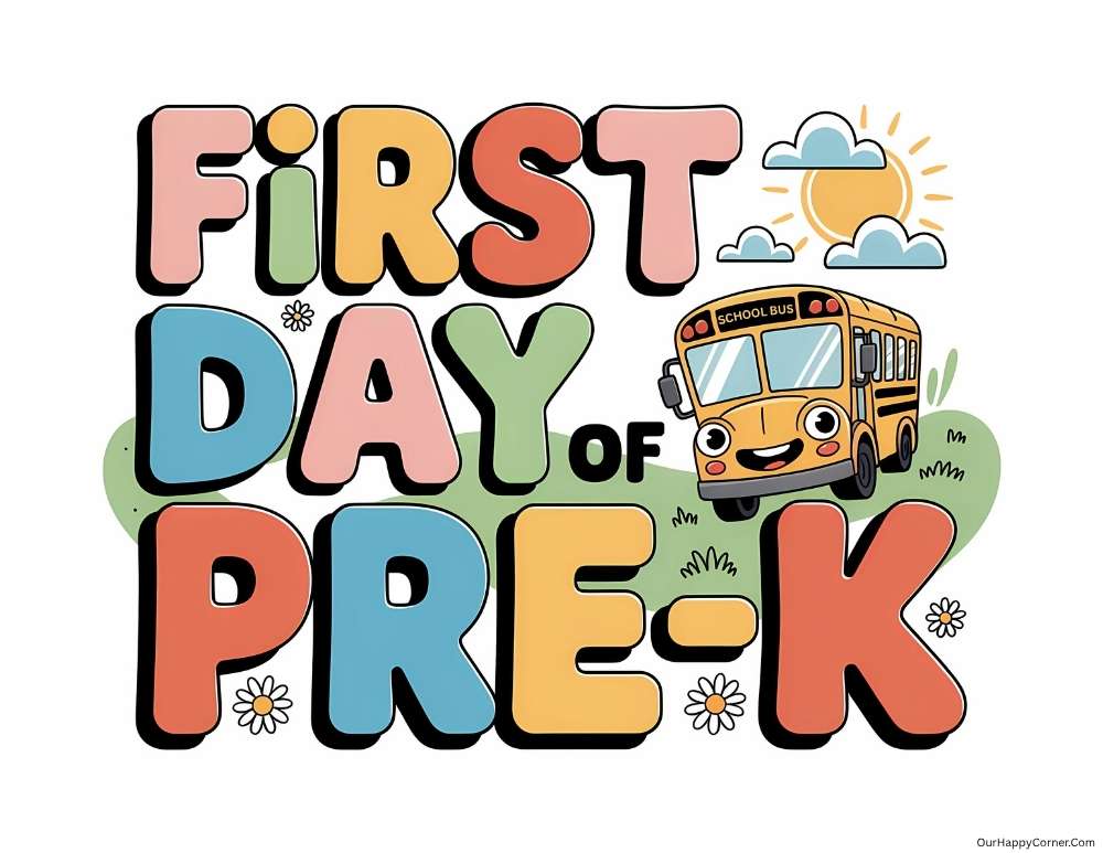 first day of school signs Pre-K (1)