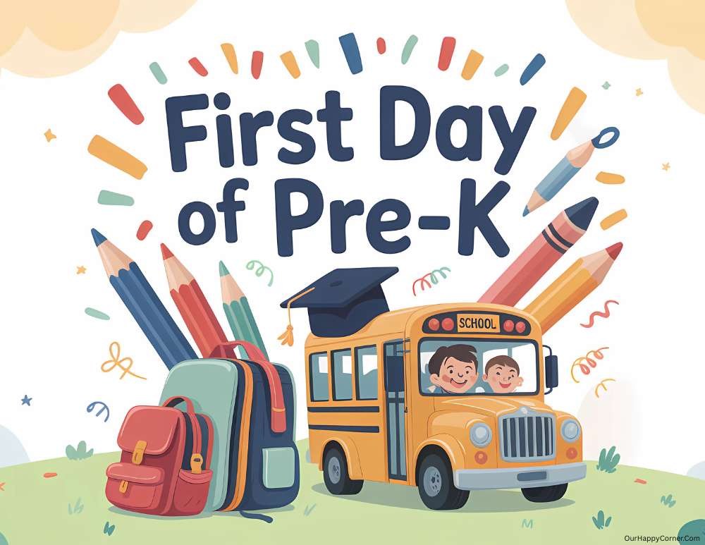 first day of school signs Pre-K