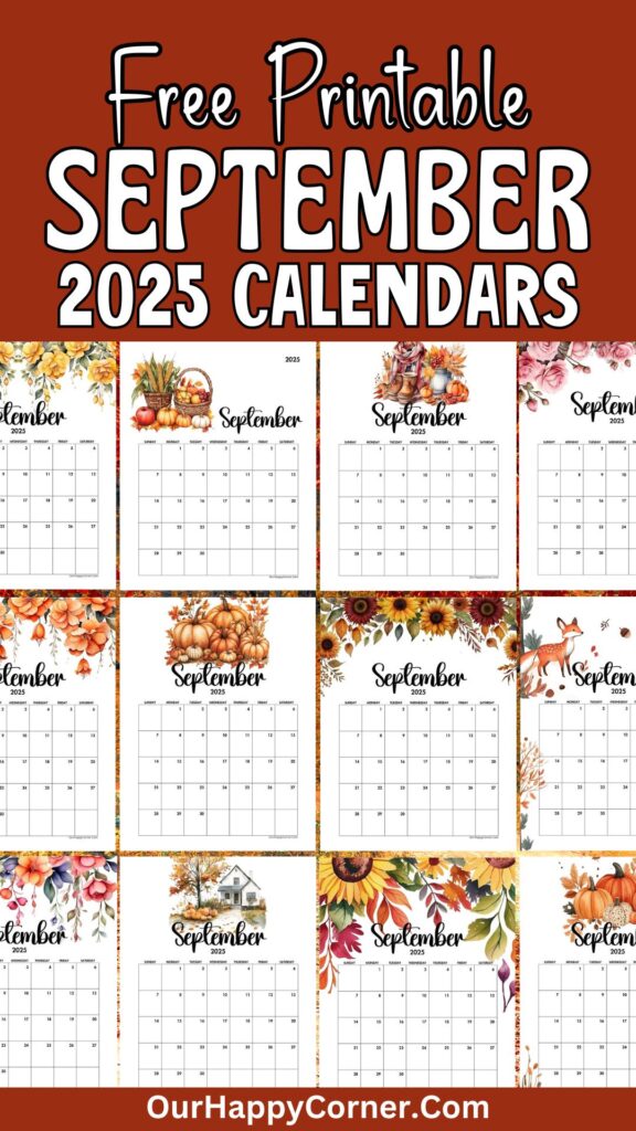 printable September 2025 calendar