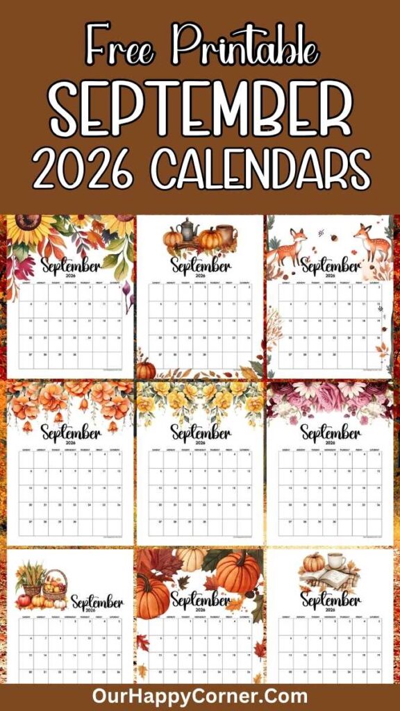 printable September 2026 calendar
