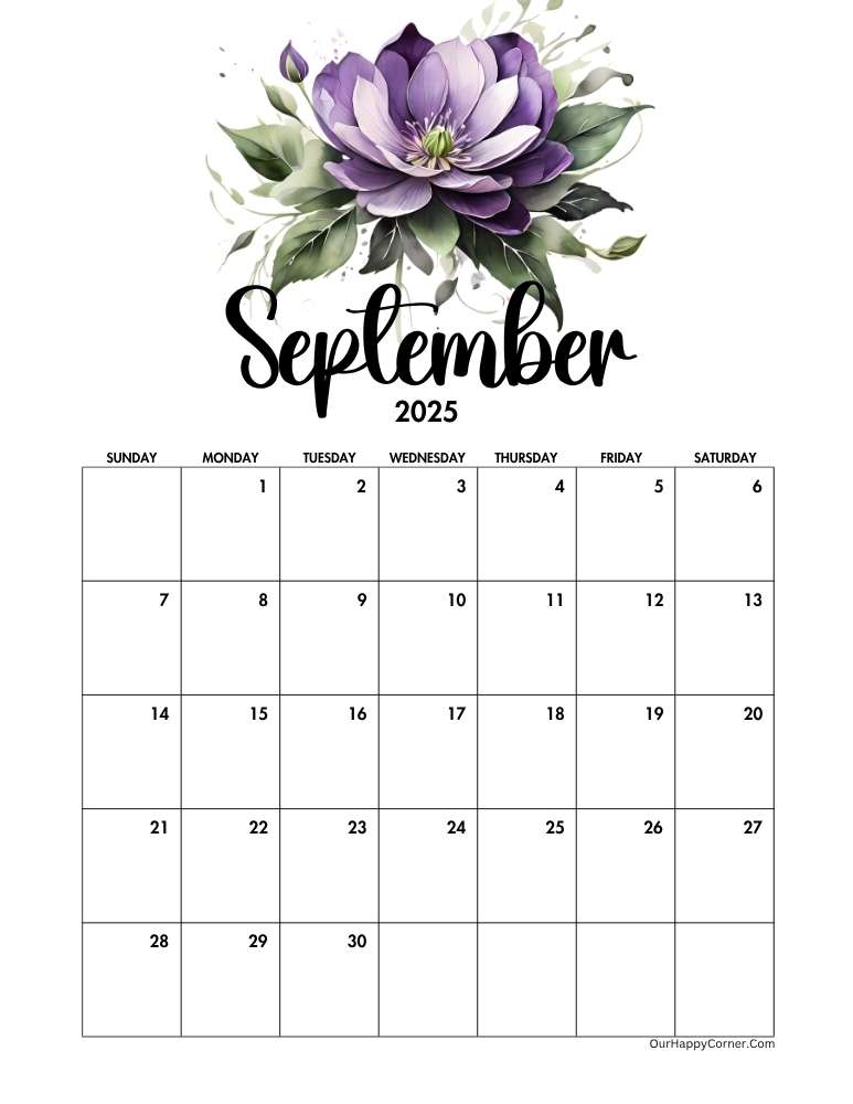Floral calendar