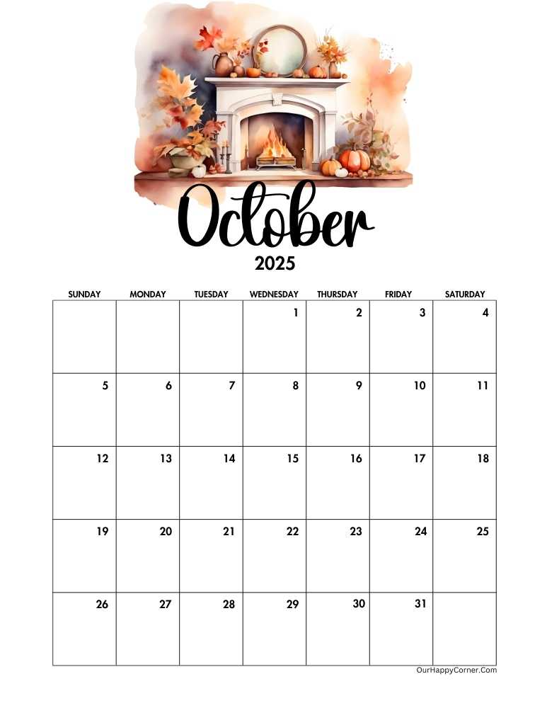 October 2025 Calendar