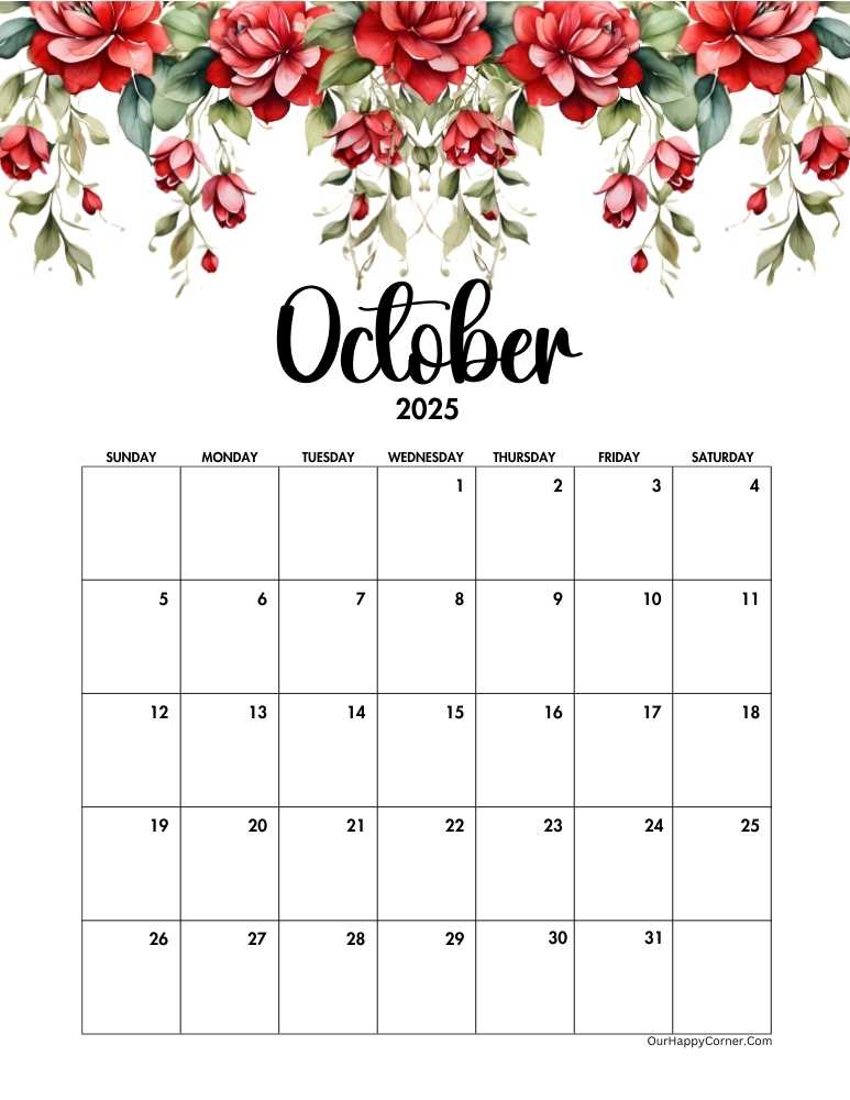 Floral calendar