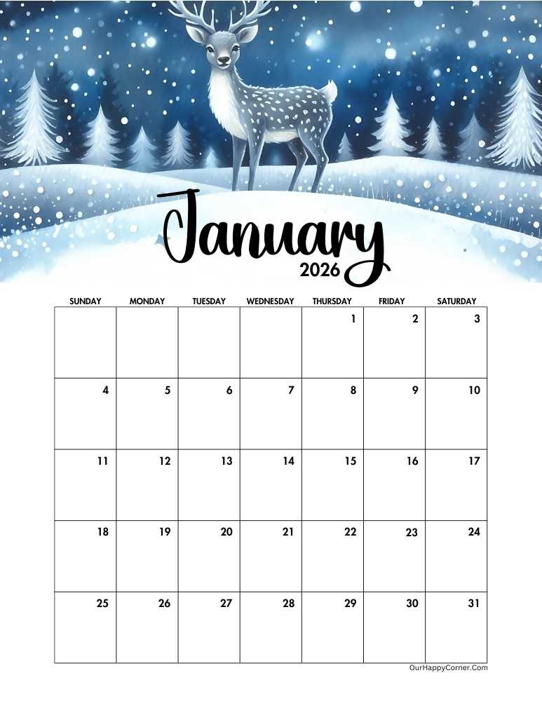 January 2025 calendar