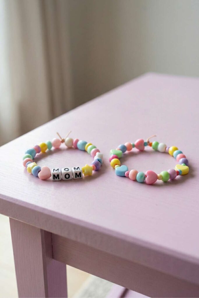 DIY Mom Beaded Bracelet 