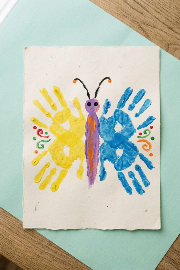 Handprint Butterfly Art