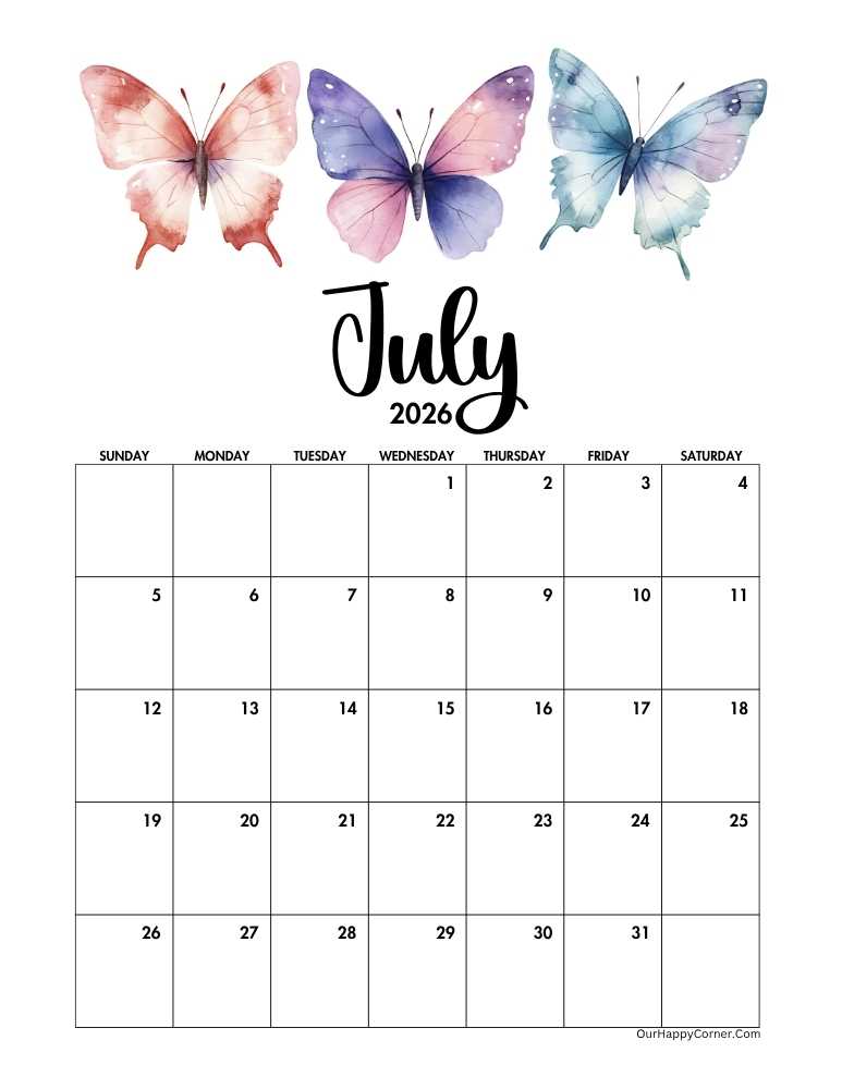 Nature inspired calendar